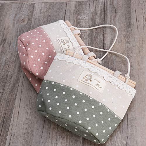 OUNONA 4pcs Wall Colgante Organizador Bolsa de Encaje Tapa de contenedores de Almacenamiento de Pared Bolsas (púrpura Verde Gris Rosa)