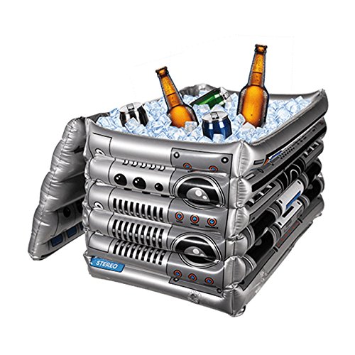Out of The blue 91/4143 Boom Box - Enfriador Hinchable para Bebidas, Color Gris, Talla única