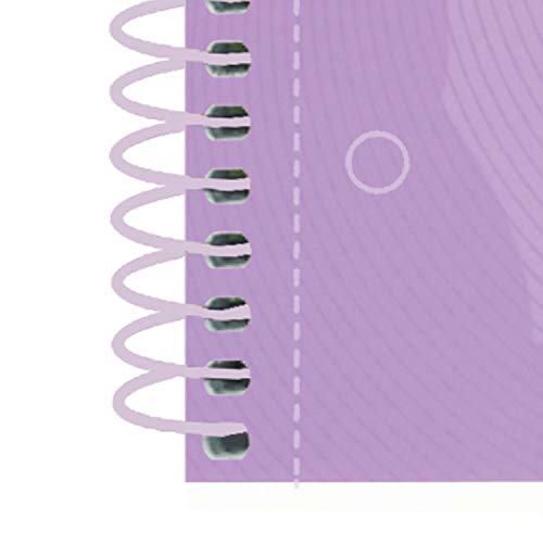 Oxford Cuaderno Microperforado Touch 80 hojas color Malva Pastel