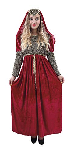 P 'Tit Payaso 89825 Disfraz Adulto Luxe Juliette – Rojo/Oro