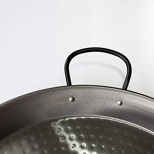 Paellera de Acero Pulido 46cm