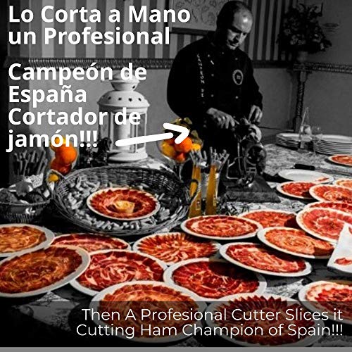 Paleta de Jamon de Bellota Iberico 75% Raza Iberica - Sobre Loncheado de Jamon Iberico Cortado a Mano y Envasado al Vacio - Embutidos Ibericos de Bellota Pata Negra - 100 gr