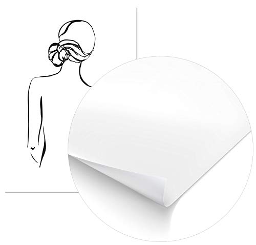 Panorama Póster Silueta Mujer Espaldas 50x70cm - Impreso en Papel 250gr - Póster Pared - Láminas para Enmarcar - Cuadros Decoración Salón - Pósters Decorativos - Cuadros Modernos