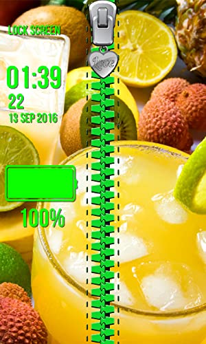 Pantalla de bloqueo de la cremallera de Juicy