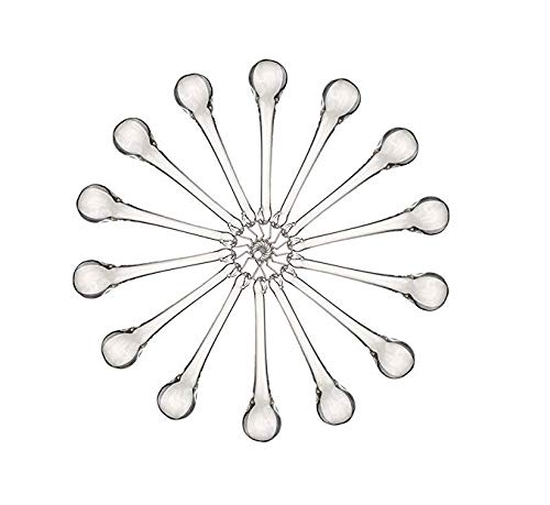 Paquete de 10 accesorios colgantes de lágrima de cristal, parte de decoración de araña prisma transparente