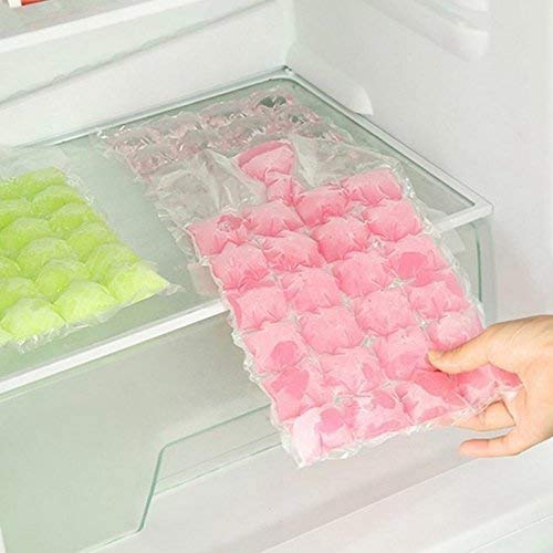 Paquete de 10 enfriadores y bolsas de frío desechables para hielo, bandeja flexible para cubitos de hielo, molde para hielo, bolsas de hielo, bloques para congelador, para niños