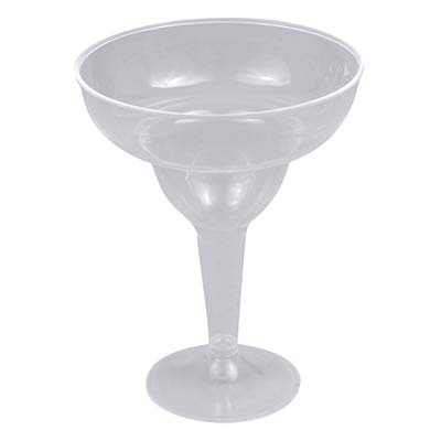 Paquete de 96 copas de cóctel desechables de plástico transparente Margarita