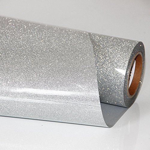 Paquete de vinilo con transferencia de calor Paquete de vinilo adhesivo brillante plateado