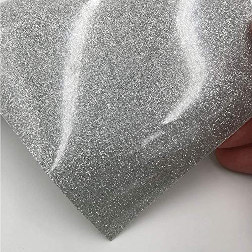 Paquete de vinilo con transferencia de calor Paquete de vinilo adhesivo brillante plateado