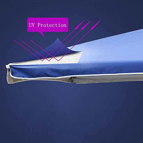 Parasol | 200 x 200 cm Sombrilla Cuadrada Plegable | para Balcón y Terraza | Sombrilla Impermeable Protección Solar | Altura Ajustable