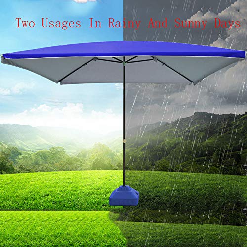 Parasol | 200 x 200 cm Sombrilla Cuadrada Plegable | para Balcón y Terraza | Sombrilla Impermeable Protección Solar | Altura Ajustable