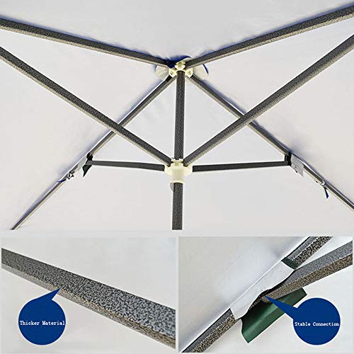 Parasol | 200 x 200 cm Sombrilla Cuadrada Plegable | para Balcón y Terraza | Sombrilla Impermeable Protección Solar | Altura Ajustable