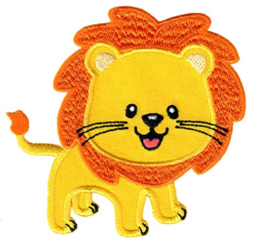 PatchMommy León Parche Termoadhesivo Parche Bordado para Ropa - Parches Infantiles y Apliques para Niños