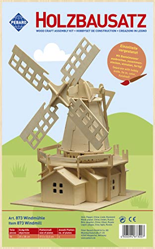 Pebaro 873 - Set de Manualidades de Madera - Motivo:  Molino de Viento