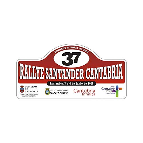 Pegatina Placa Rallye Santander 2016 37 Rallye Santander Cantabria 2016 PR198