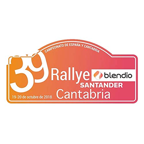 Pegatina Placa Rallye Santander 2018 39 Rallye Santander Cantabria 2018 PR125