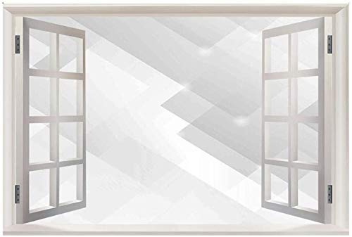 Pegatinas De Pared, Papel Tapiz 3D Vista De Ventana Etiqueta De La Pared Calcomanía Vista Panorámica Del Mar Impermeable Desmontable Mural Decoración Para El Hogar Imagen Cartel Arte Vinilo