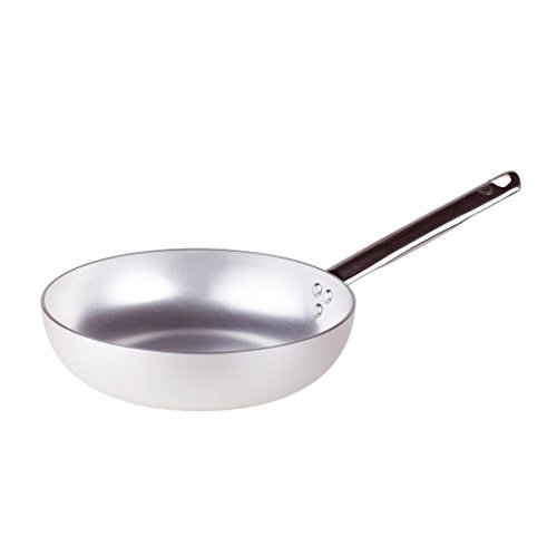 Pentole Agnelli ALMA111B24 Cacerola de Alto Salto, Mango Tubular, Aluminio Profesional, 24 cm