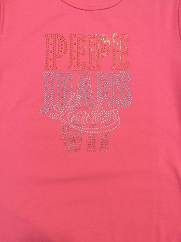 Pepe Jeans - Camiseta de Manga Corta Tierra, Chica, Color: Rosa, Talla: 16
