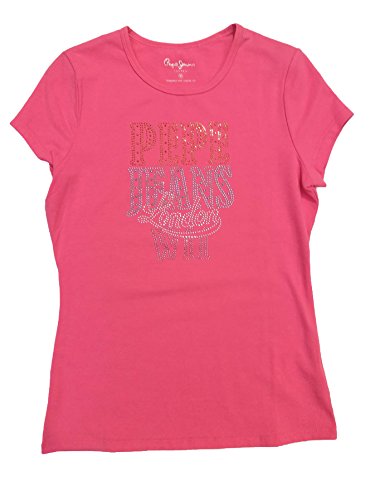 Pepe Jeans - Camiseta de Manga Corta Tierra, Chica, Color: Rosa, Talla: 16