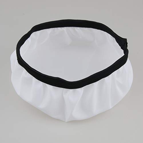 perfk Calcetín Blanco Suave De La Cubierta del Difusor para Los Reflectores De La Pantalla De La Bengala De 18cm / 7 Pulgadas