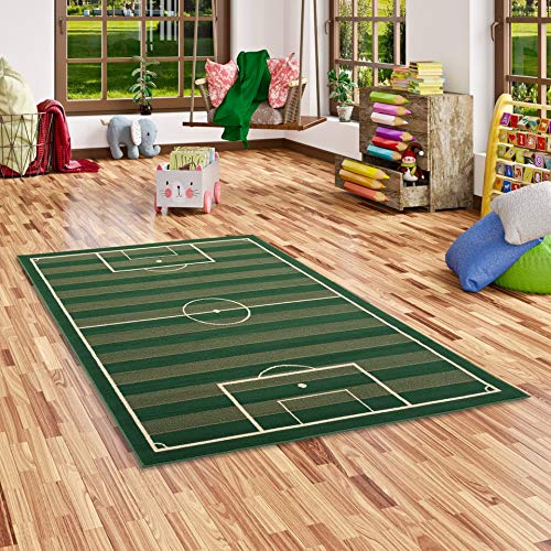 Pergamon Trendline - Alfombra Infantil - Campo de Fútbol - 4 tamaños