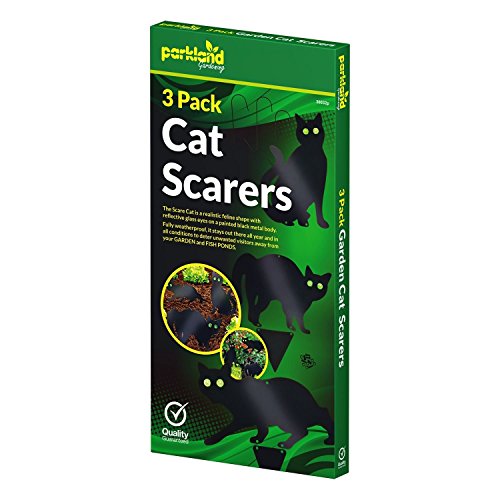 PestExpel Paquete de 3 Gato De Metal (Pájaro, Animal,Fox, Plaga) Espantapájaros, Ahuyentador, Roedor, Detergente Jardín