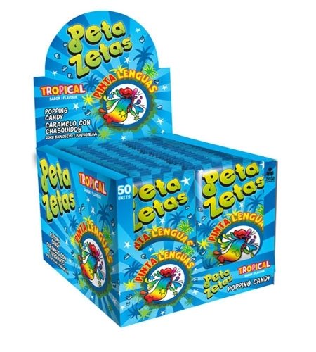 PETA ZETAS PINTALENGUAS TROPICAL 50 UNITS