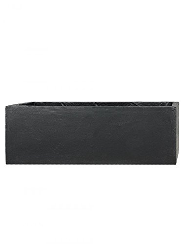Pflanzwerk® Jardinera Fibra de Vidrio Tub Antracita 17x50x17cm *Maceta a Prueba de heladas* *Protección UV* *Calidad Europeo*