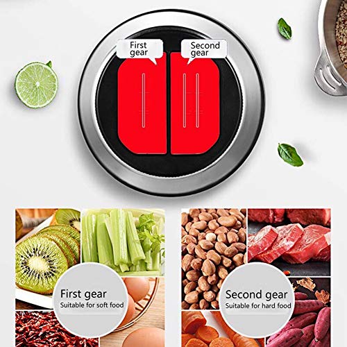 Picadoras de Carne Picadora Electrica, Picadora con 4 Cuchillas de acero inoxidable, Procesador de alimentos adecuado para Frutas, Verduras, Carne, Especias,3L