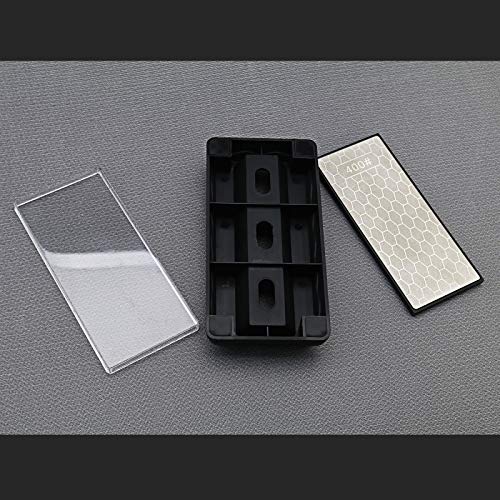 Piedra de afilar de diamante de doble cara, placa de afilado para herramientas de madera de cocina, pulido – grano 400 y 1000