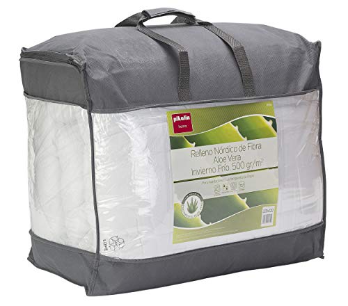 Pikolin Home - Edredón/Relleno nórdico hipoalergénico de fibra Aloe Vera, invierno frío, 500gr/m², 180x220cm - Cama 100/105 (Todas las medidas)