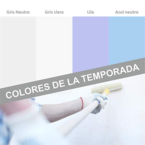 PINTURA DE PAREDES PROFESIONAL, 1ª CALIDAD. Totalmente Lavable, Pintura Ecológica, Pintura Plástica Supercubriente, Acabado Mate. No Salpica. Pintura Blanca, Pintura de Colores. (6 KG, Blanco hueso)