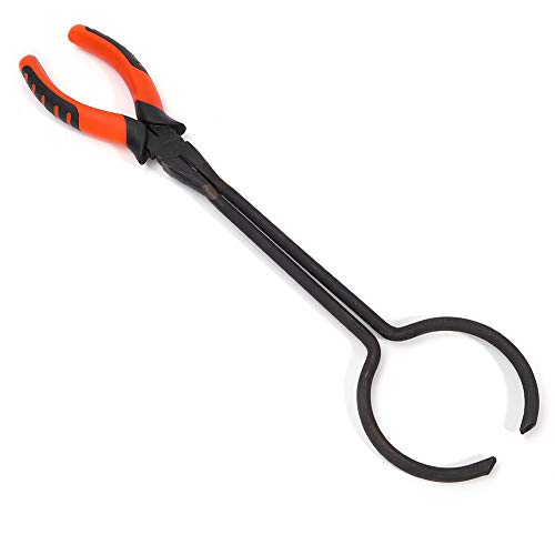 Pinzas de crisol, acero Pinza de crisol Pinza de soporte de horno de fusión de oro, Pinza de soporte de horno de fusión de oro para la fundición de metales preciosos Herramienta para hacer joyas