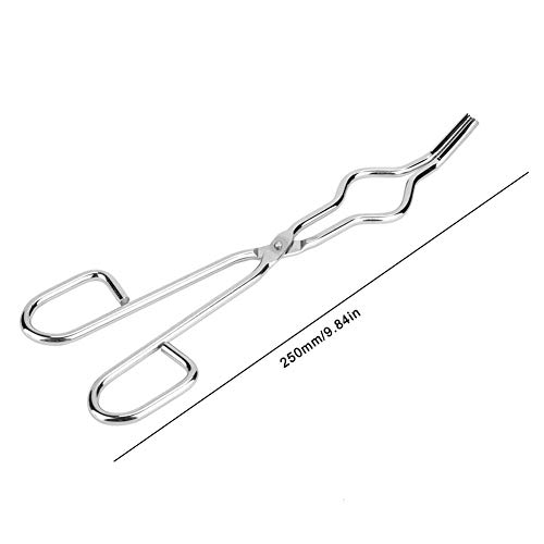 Pinzas de crisol Pinzas de fundición Kit de crisol de grado de acero inoxidable Herramienta de fundición de refinación de metal Pinzas de crisol Pinza de sujeción Pinza Alicates(250mm)