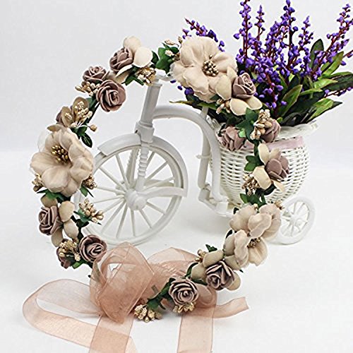 Pixnor Flor corona diadema corona Floral Garland de la mujer niña