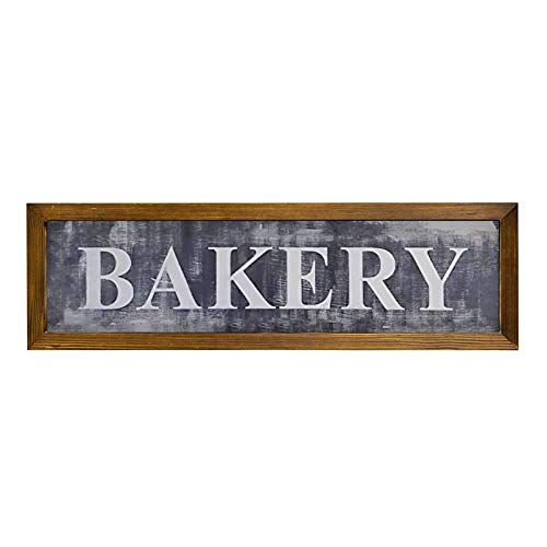 Placa de madera impresa para colgar en la pared, cartel de panadería de arte de pared, regalo para Halloween, Acción de Gracias y Navidad, 15 x 50 cm