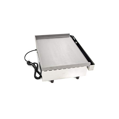 Plancha eléctrica ARILEX en acero laminado de 6 mm con medidas 610x457x240h mm 60PEL