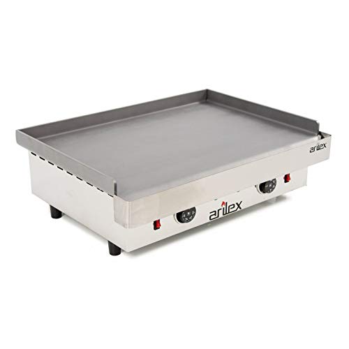 Plancha eléctrica ARILEX en acero laminado de 6 mm con medidas 610x457x240h mm 60PEL