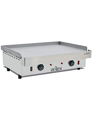 Plancha eléctrica ARILEX en acero laminado de 6 mm con medidas 610x457x240h mm 60PEL