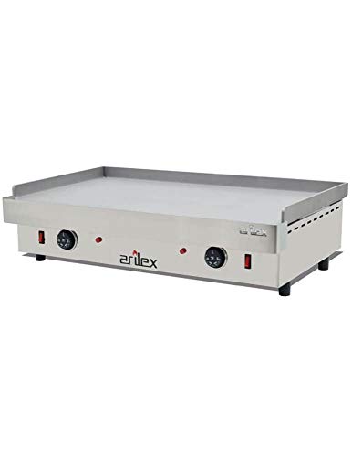 Plancha eléctrica ARILEX en acero laminado de 6 mm con medidas 810x457x240h mm 80PEL