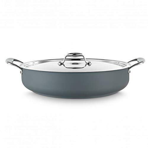 Plat à Paella avec Couvercle Série Cool Ø 28 à 32 cm - Plusieurs Couleurs - Pujadas 370 cl Gris 28 (Ø) cm