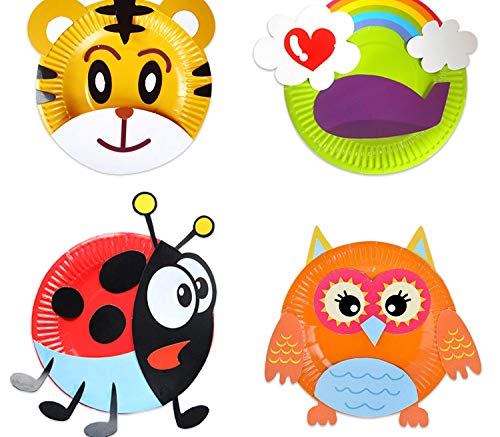 Platos De Papel Para Fiestas, Funpa 48 Piezas Platos Para Vasos De Papel Platos Vajilla Para Fiesta De CumpleañOs Platos Desechables Para Celebraciones Y Fiestas Como CumpleañOs O Barbacoa