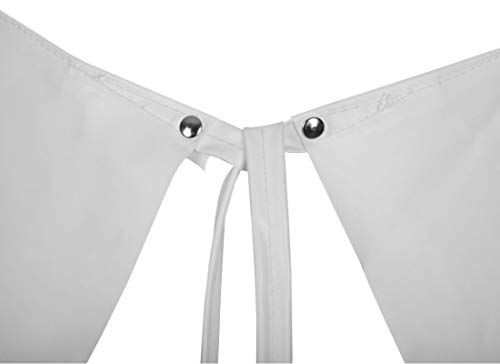 Plavitex - Delantal de goma (PVC, 120 x 120 cm), color blanco