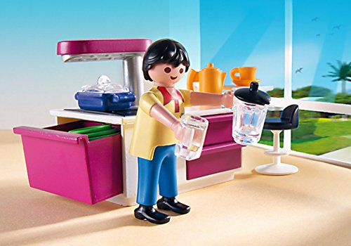 PLAYMOBIL Mansión Moderna Cocina de diseño Abierto, playset (5582)