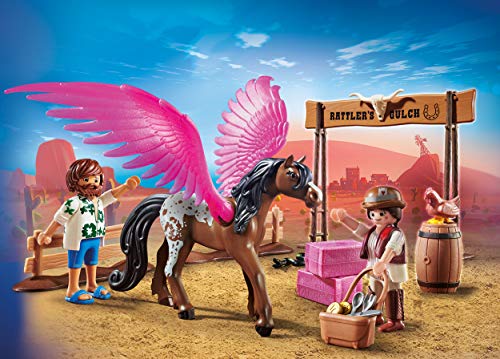 PLAYMOBIL: THE MOVIE Marla, Del y Caballo con Alas, a Partir de 5 Años (70074)