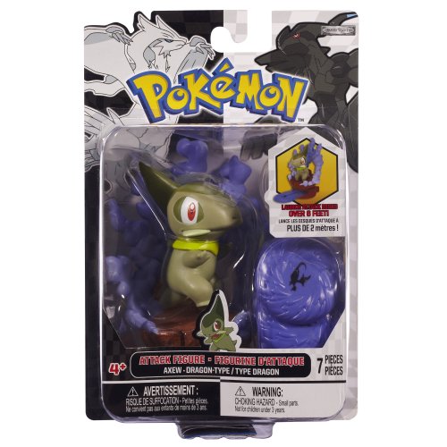 Pokèmon Negro y Blanco Serie - AXEW (Tipo dragón) Ataque Figura