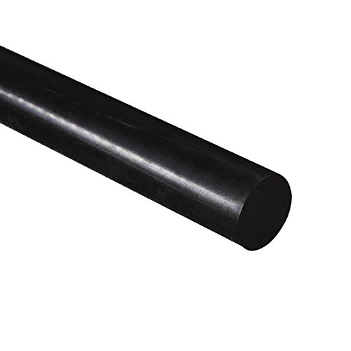 Polietileno de alta densidad polietileno de alta densidad redondo Rod, translúcido negro 30 mm de diámetro x 300 mm de largo grado A PE 500