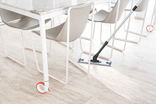 Polti Moppy Limpiador de suelos con vapor sin cables para todo tipo de suelos y superficies verticales lavables, color blanco