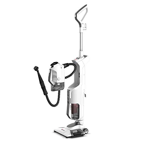 Polti Vaporetto 3 Clean - Aspirador y limpiador de suelos con vapor y limpiador a vapor portátil, 3 productos en 1, 12 accesorios en dotación, 3 ajustes de vapor, aspiración ciclónica sin bolsa